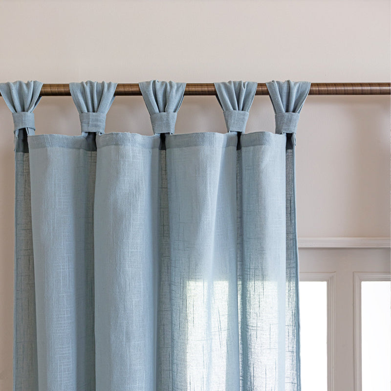 Fort Absolute - Twist Tab Top Sheer Curtain (Silver Grey)-2