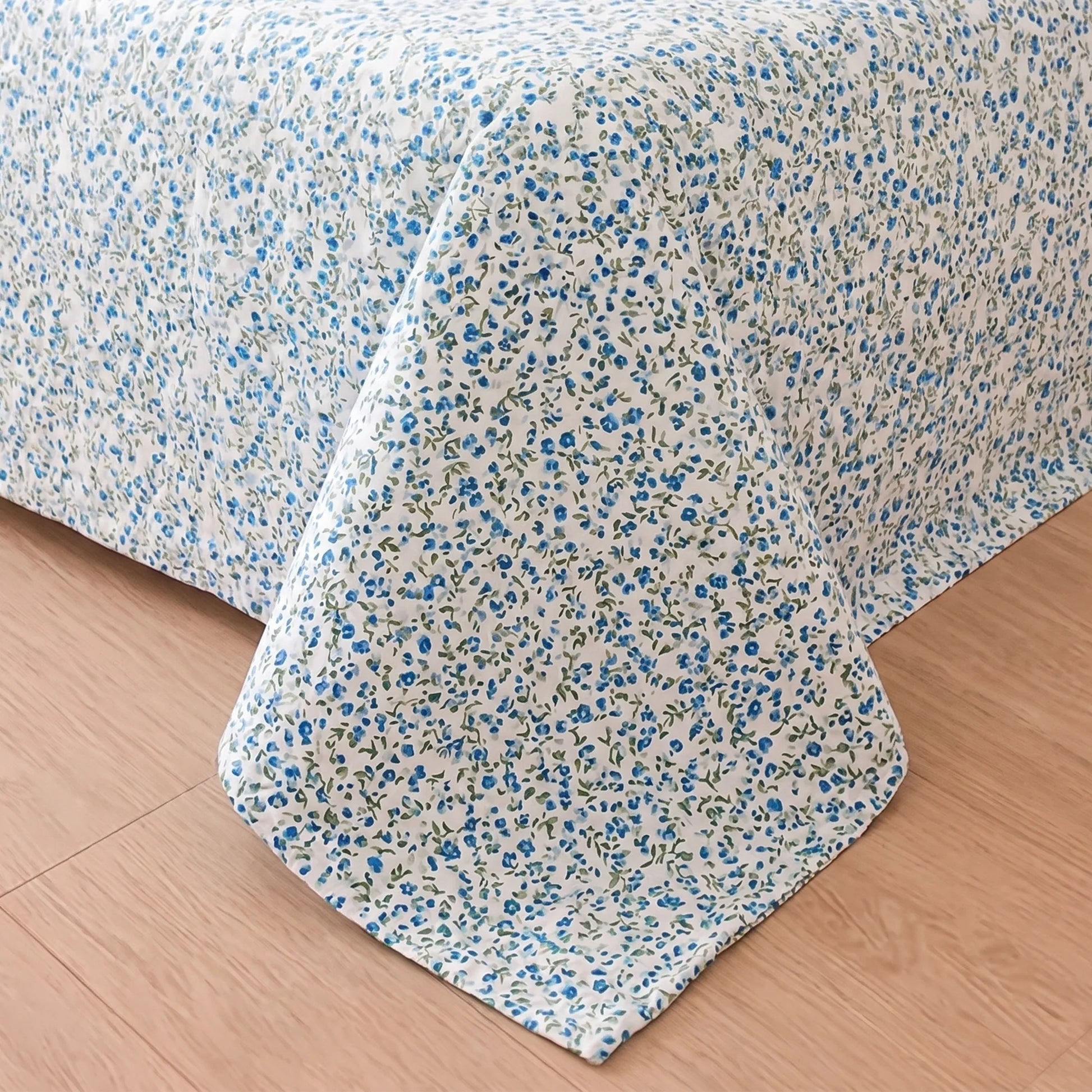 Cotton Dohar - Turquoise & White-4
