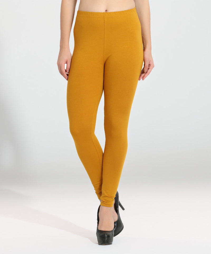 Naturefab Women's Organic Bamboo Legging Mustard-1