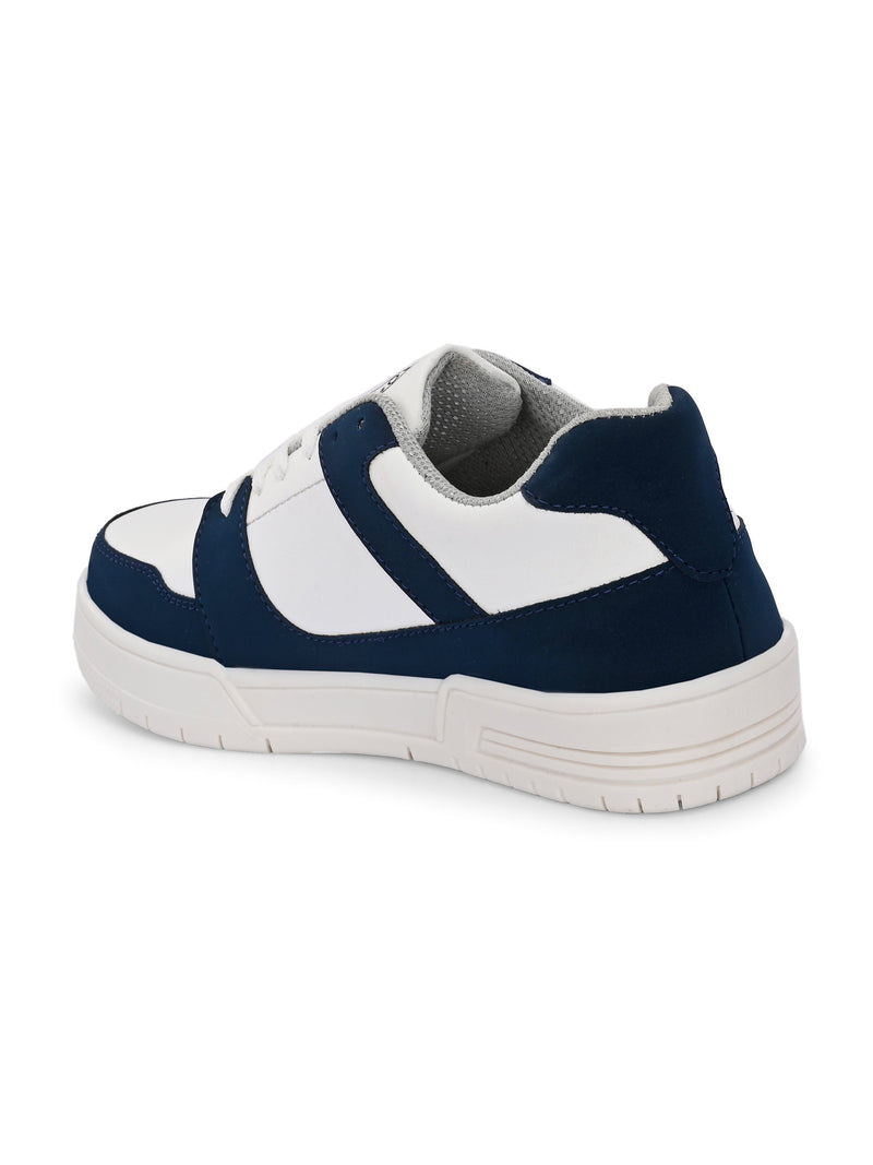 EL PASO Faux Leather Casual Shoes Lace Up Sneakers For Women-13