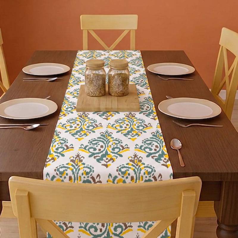 Imprimer Ikat - Printed Table Runner (Yellow)-2
