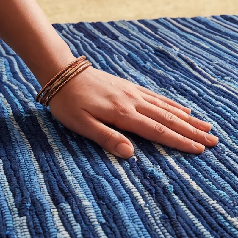 Earthology Harmony - Recycled Rug (Navy Blue)-2