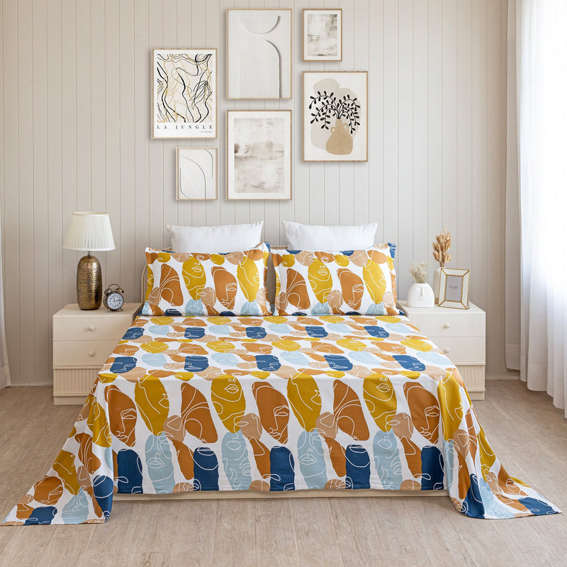 Imprimer Faces of Color - Bedsheet-2