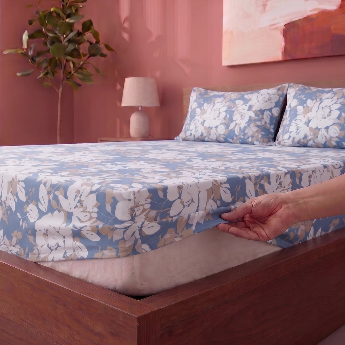 Imprimer Blossom Haze - Fitted Sheet