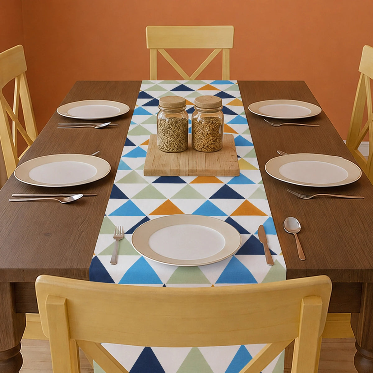 Imprimer Diamond - Printed Table Runner (Multicolor)