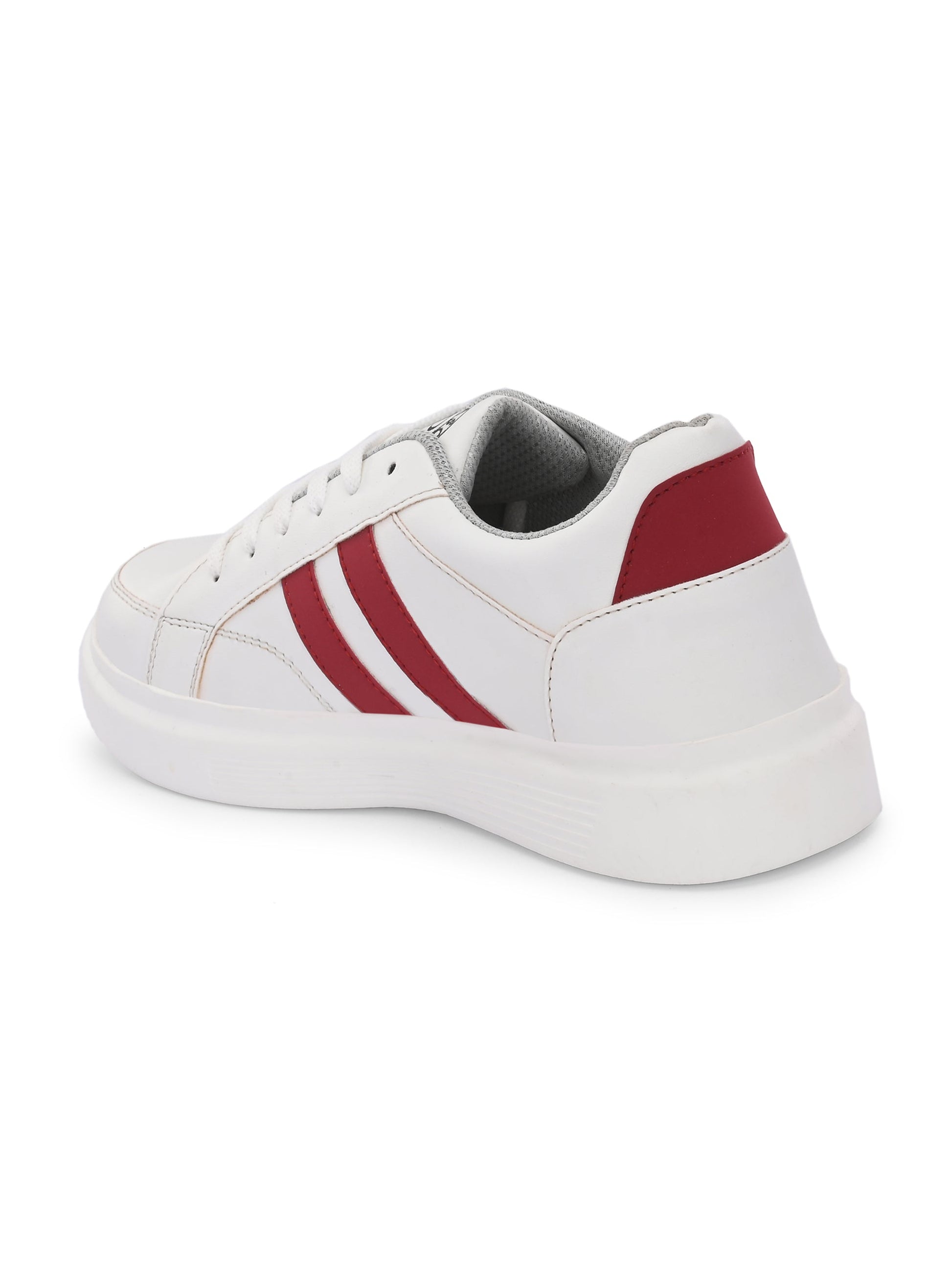 EL PASO Faux Leather Casual Lace Up Sneakers For Women-11