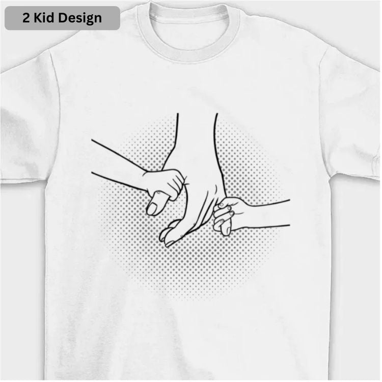 Hand In Hand T-Shirt – Personalized with Kids' Names-4