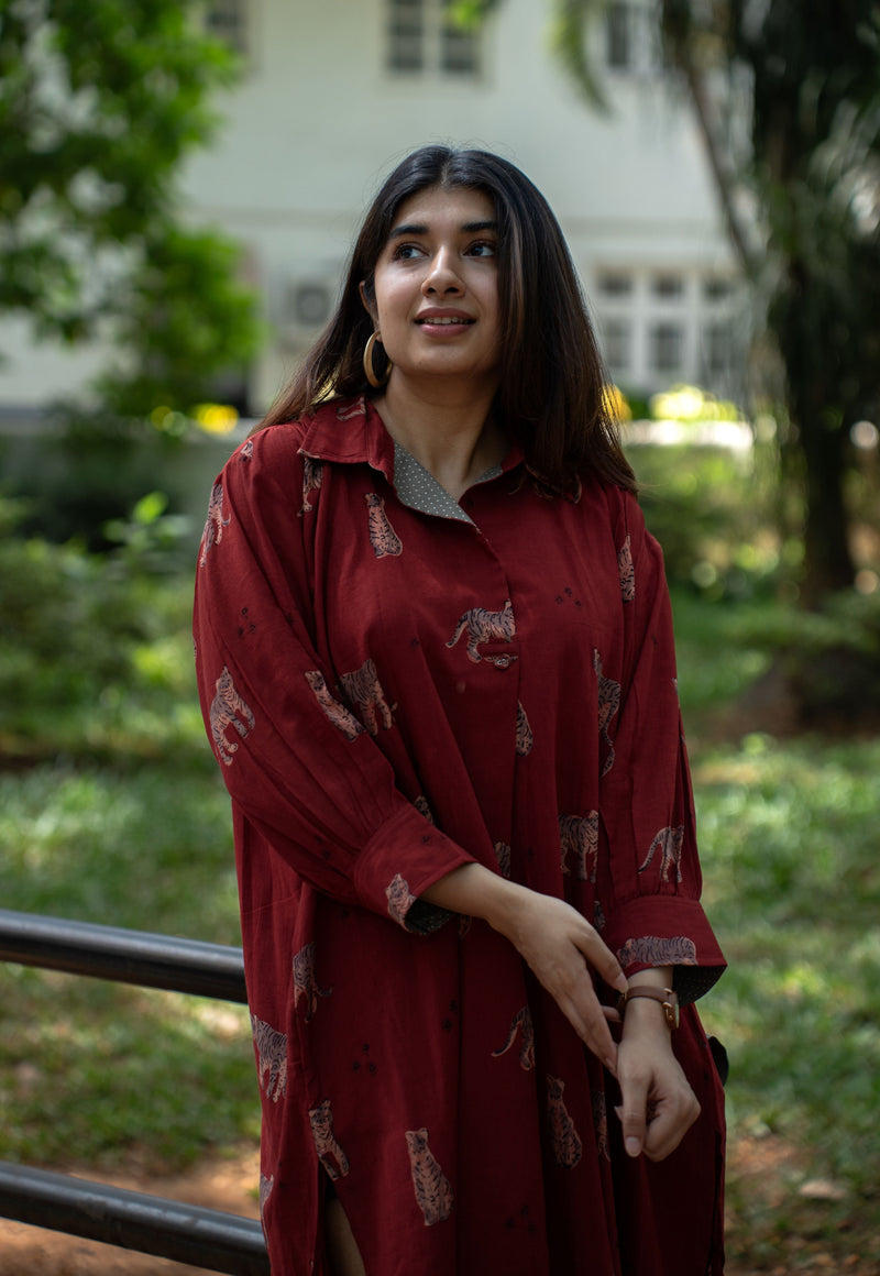 Kanha Bagh MulMul Cotton Dress