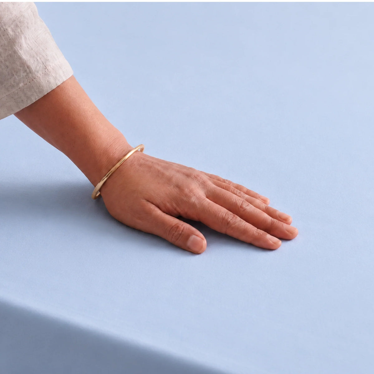 Fort Nightingale - Solid Bedsheet (Sky Blue)