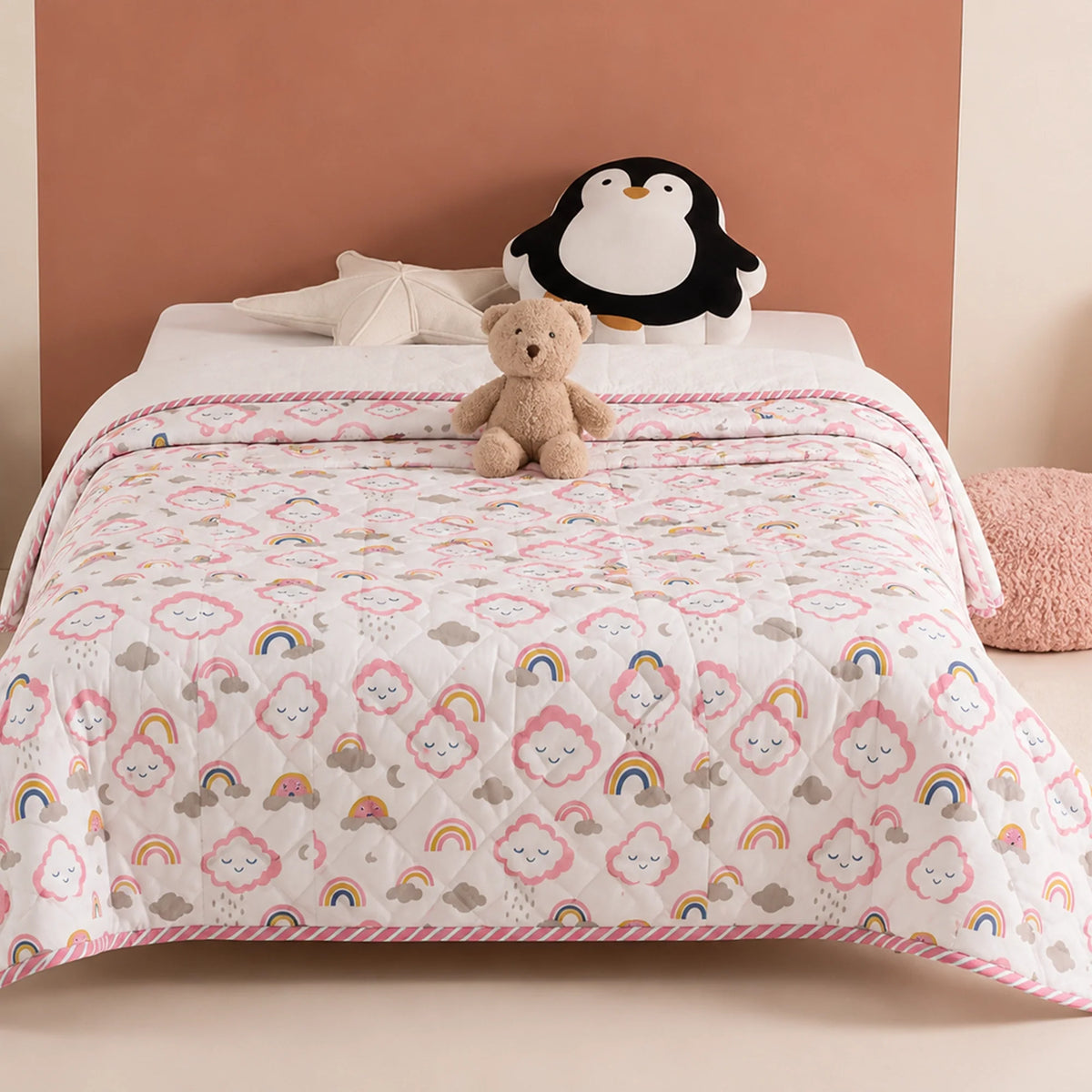 Baby Pink Cloudnine - Printed Baby Blanket