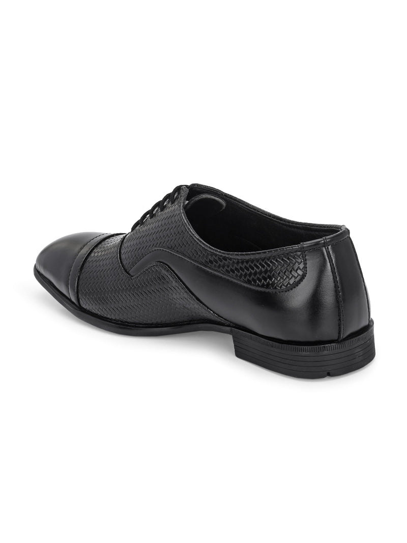 Men Textured Formal Oxfords-4