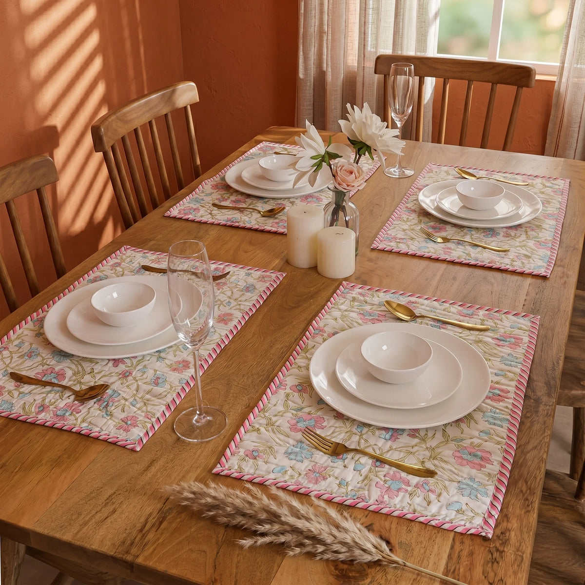 Fairy Vine Handblock Traymats