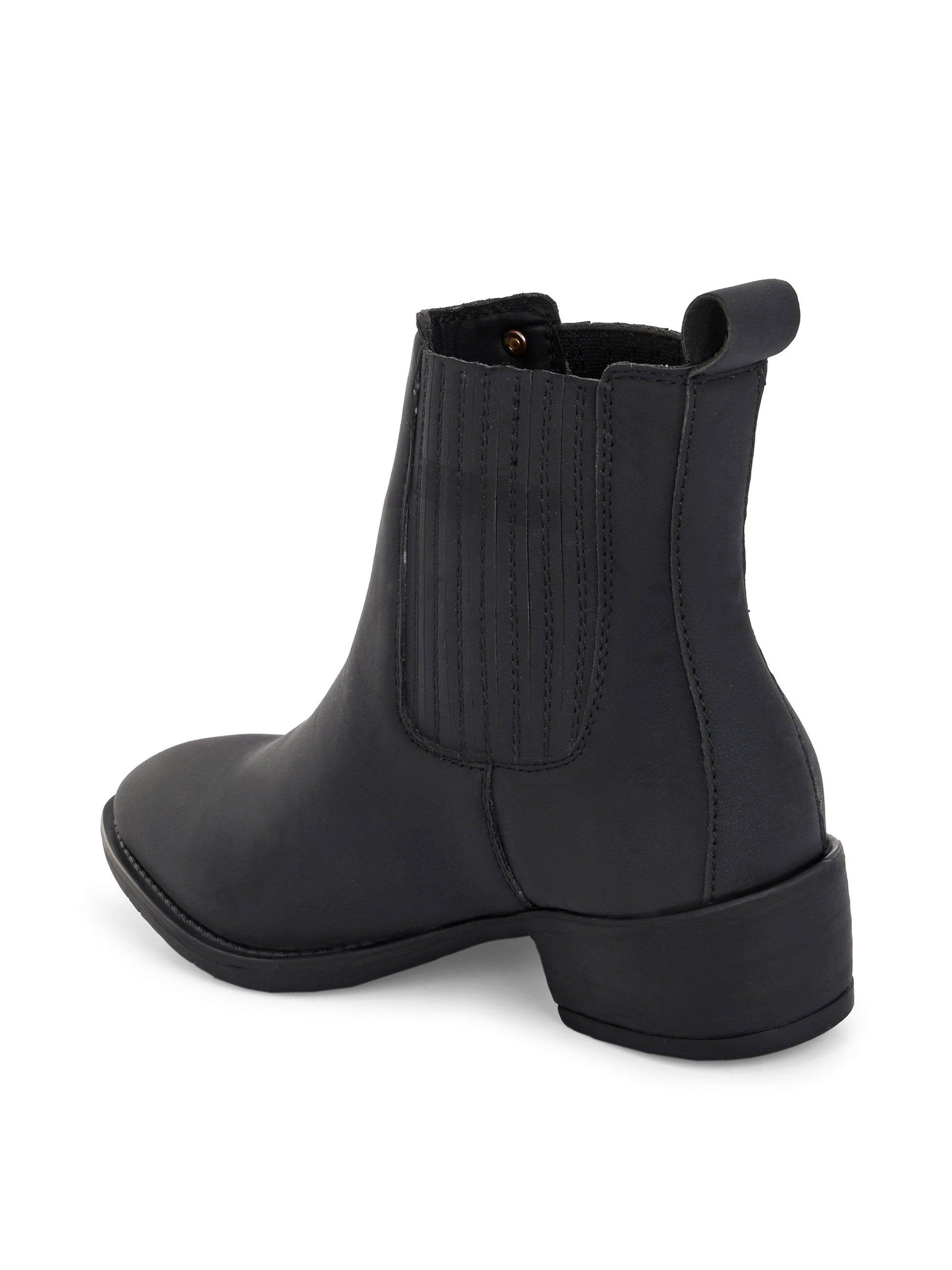 El Paso Women Faux Leather Casual Chelsea Boots-3