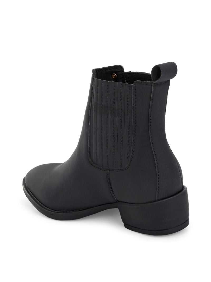 El Paso Women Faux Leather Casual Chelsea Boots-3