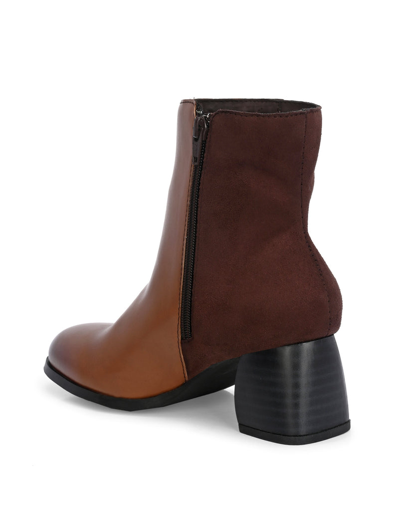 EL PASO Women Black Faux Leather Casual Chelsea Boots-10