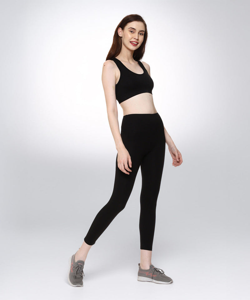 Naturefab Women's Bamboo Coórds Set Black-3