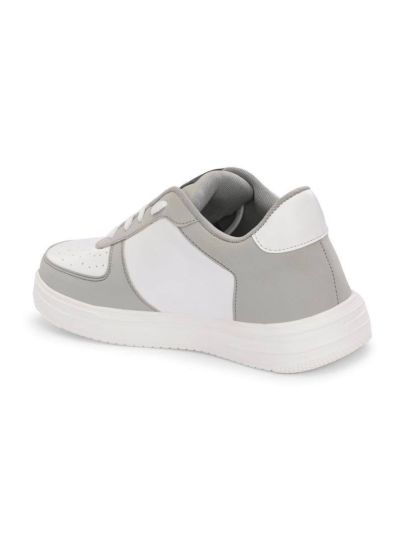 Men Solid Lace Up Sneakers-11