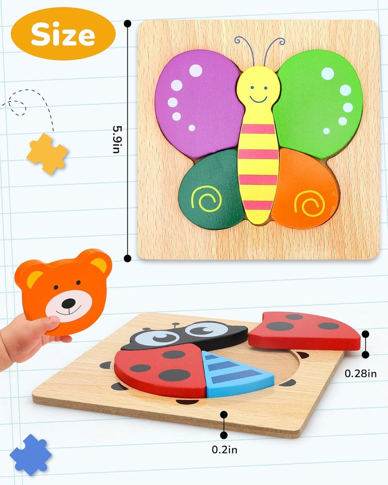 YaY Play Montessori Animal Puzzle Pack
