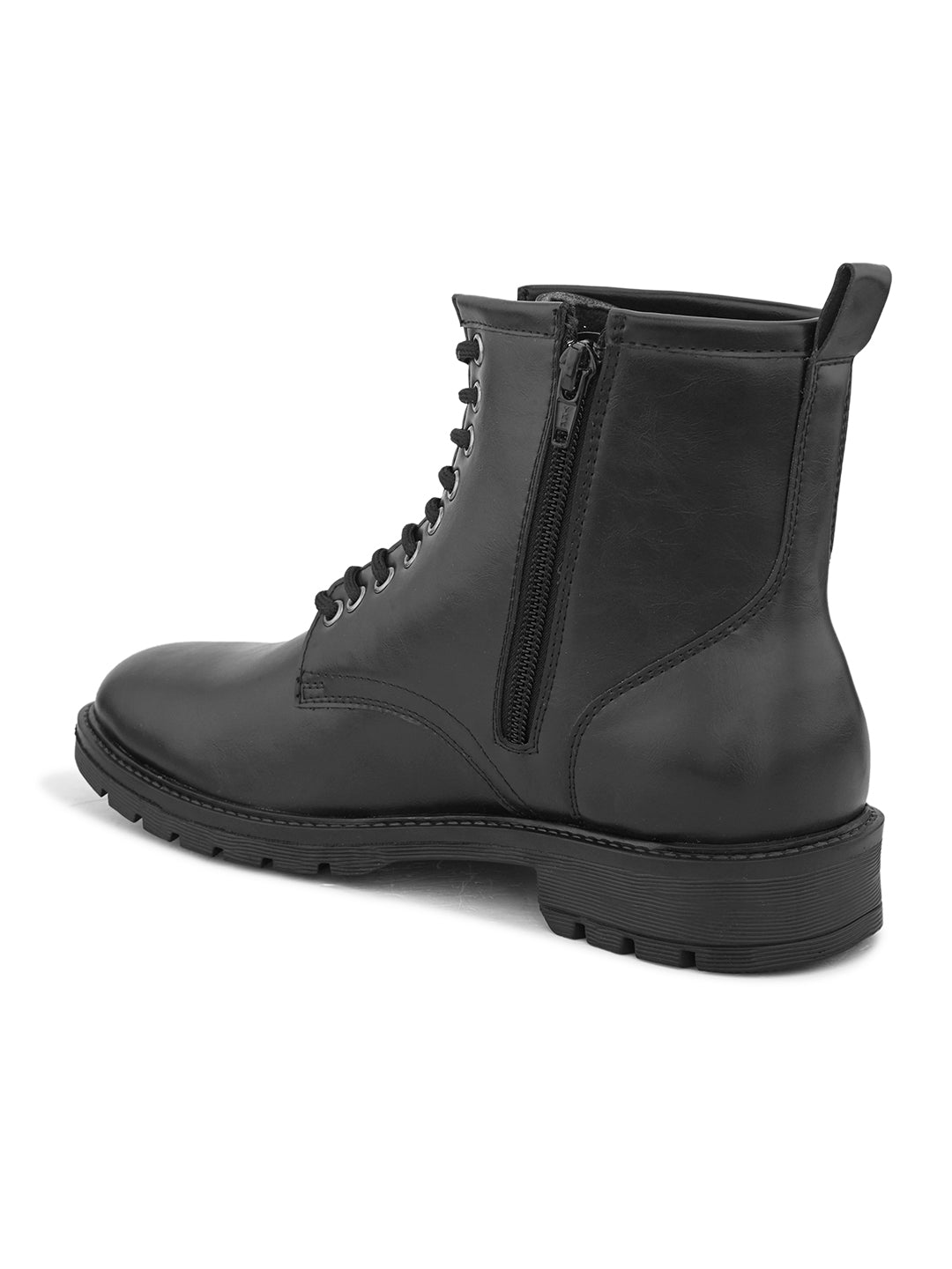 EL PASO Men Faux Leather Casual Lace Up Boots-3