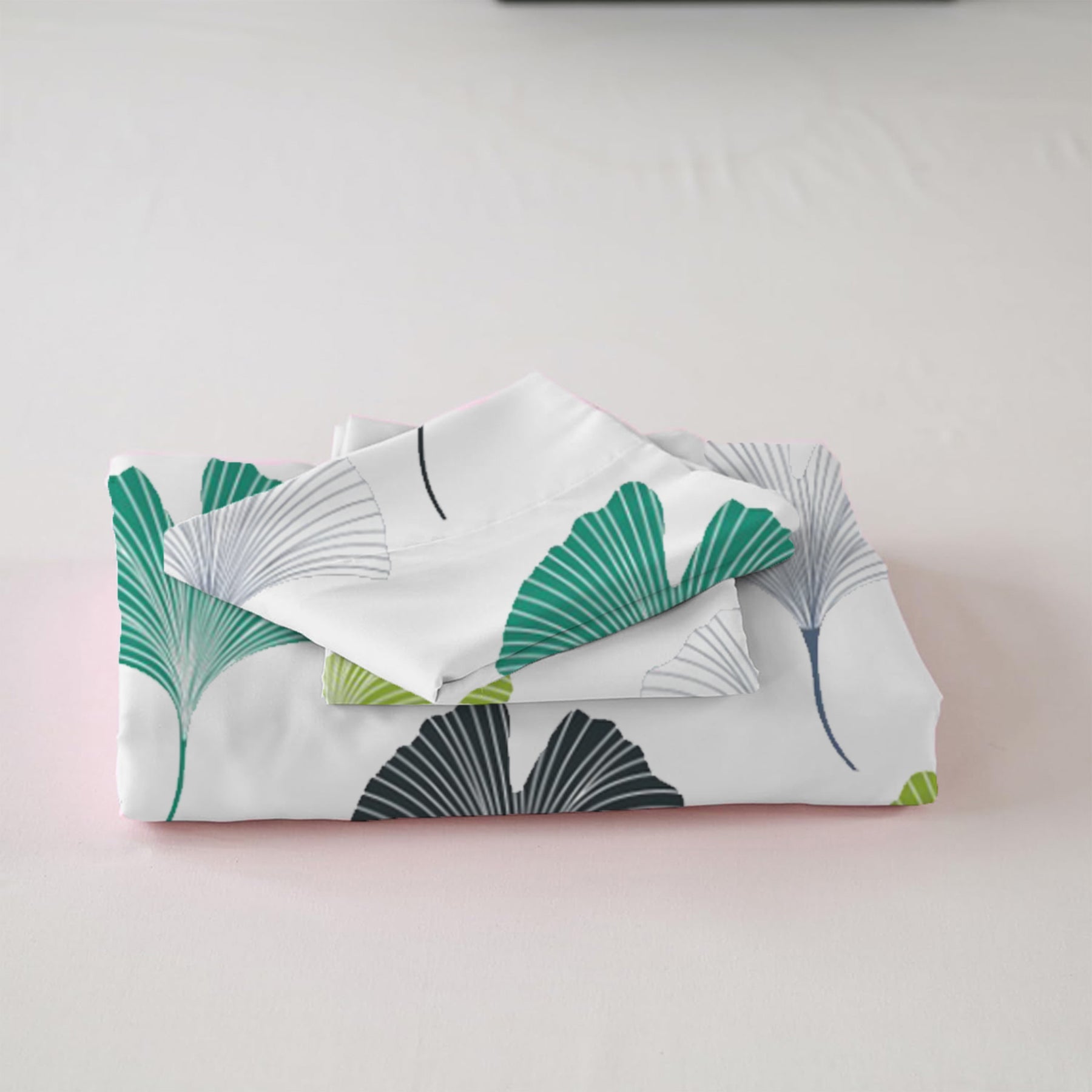 Imprimer Ginkyo - Printed Duvet Cover (Blue & Green)-5