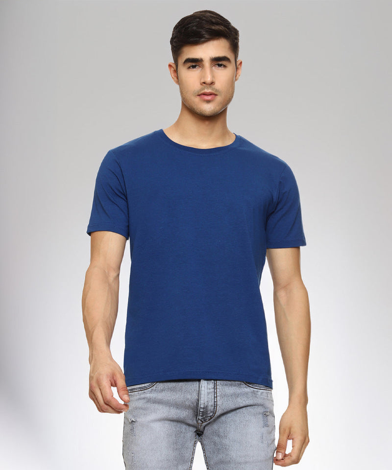 Naturefab Men's Organic Bamboo Tshirt Blue-1
