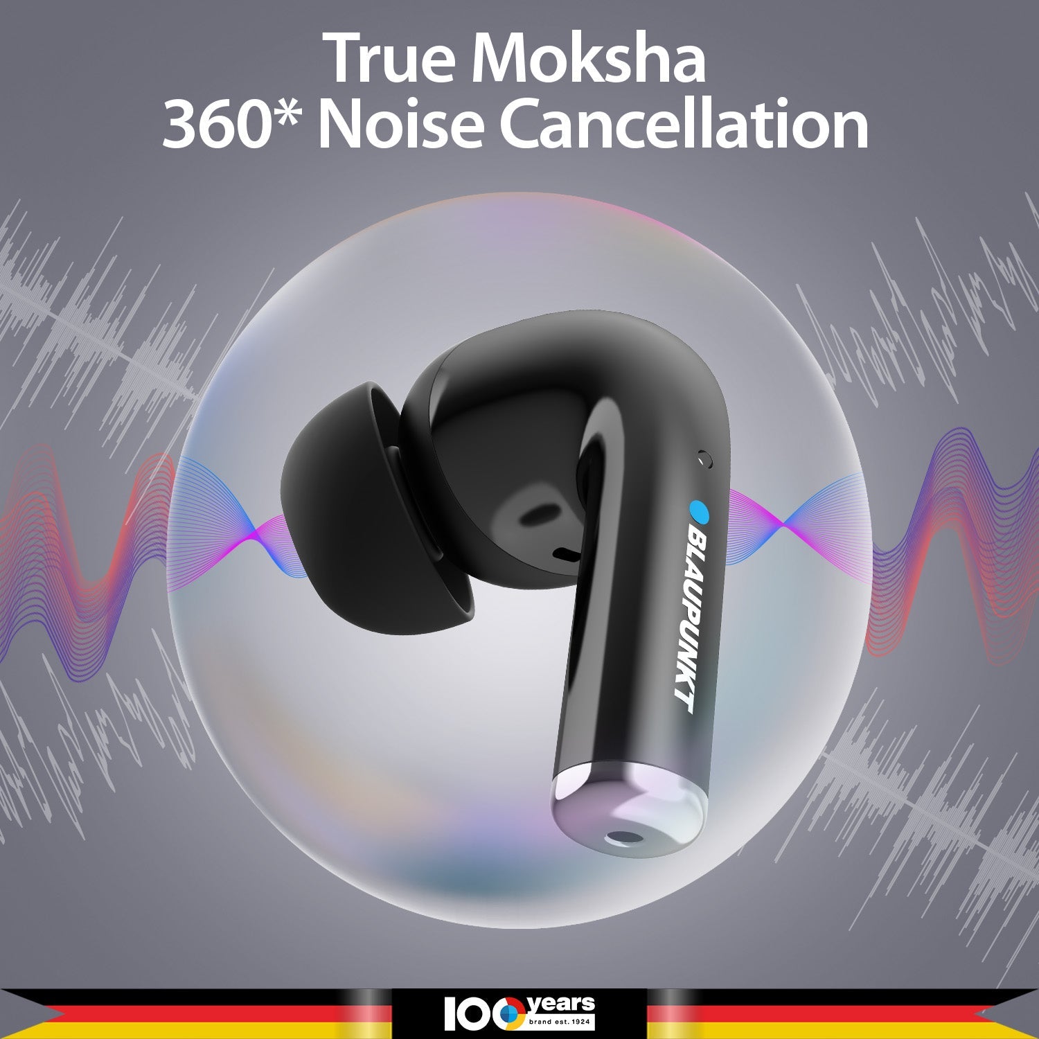 BTW300 Moksha Turbopods TRUE ANC Wireless Earbuds (Black)-2