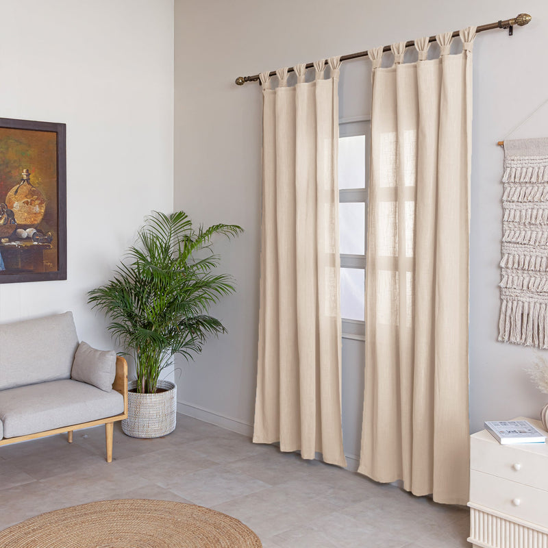 Fort Absolute - Twist Tab Top Sheer Curtain-2