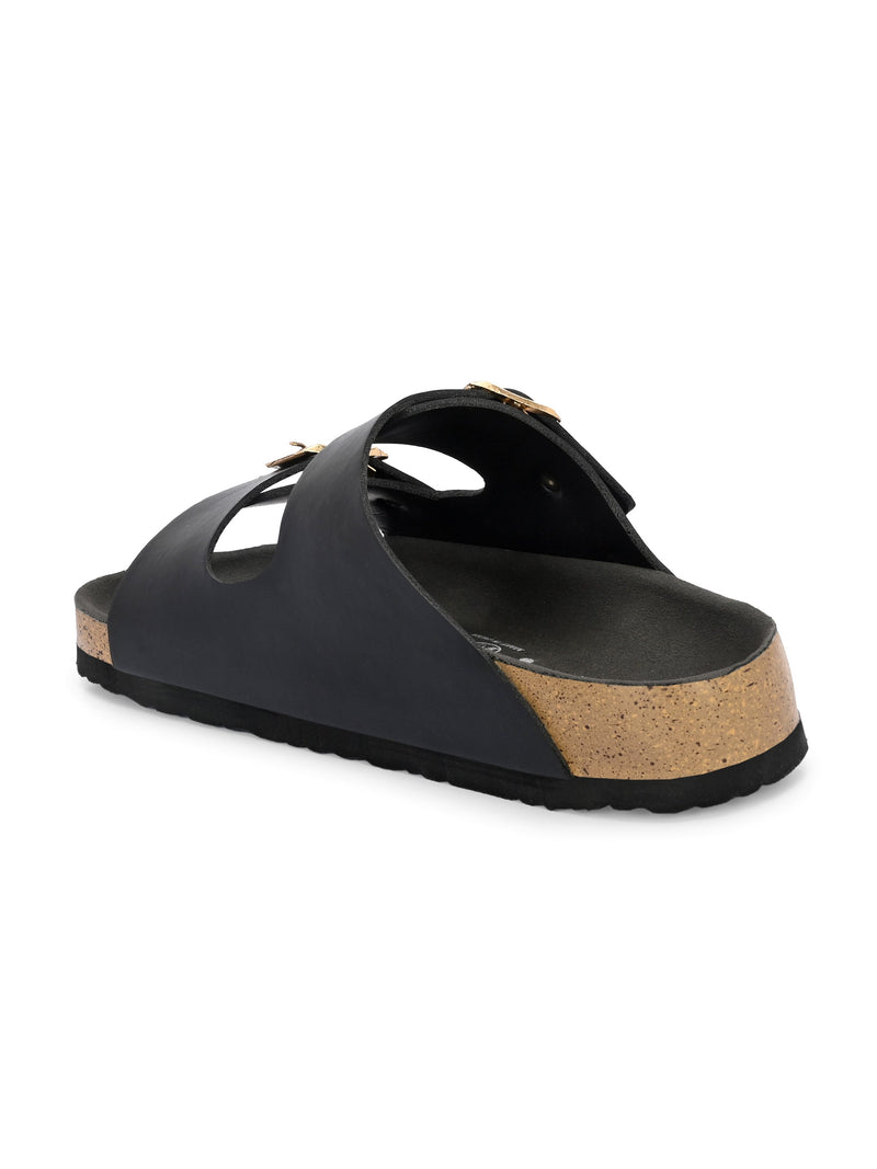 Luxurious Camel Leather Double-Strap Sandal For Women-62