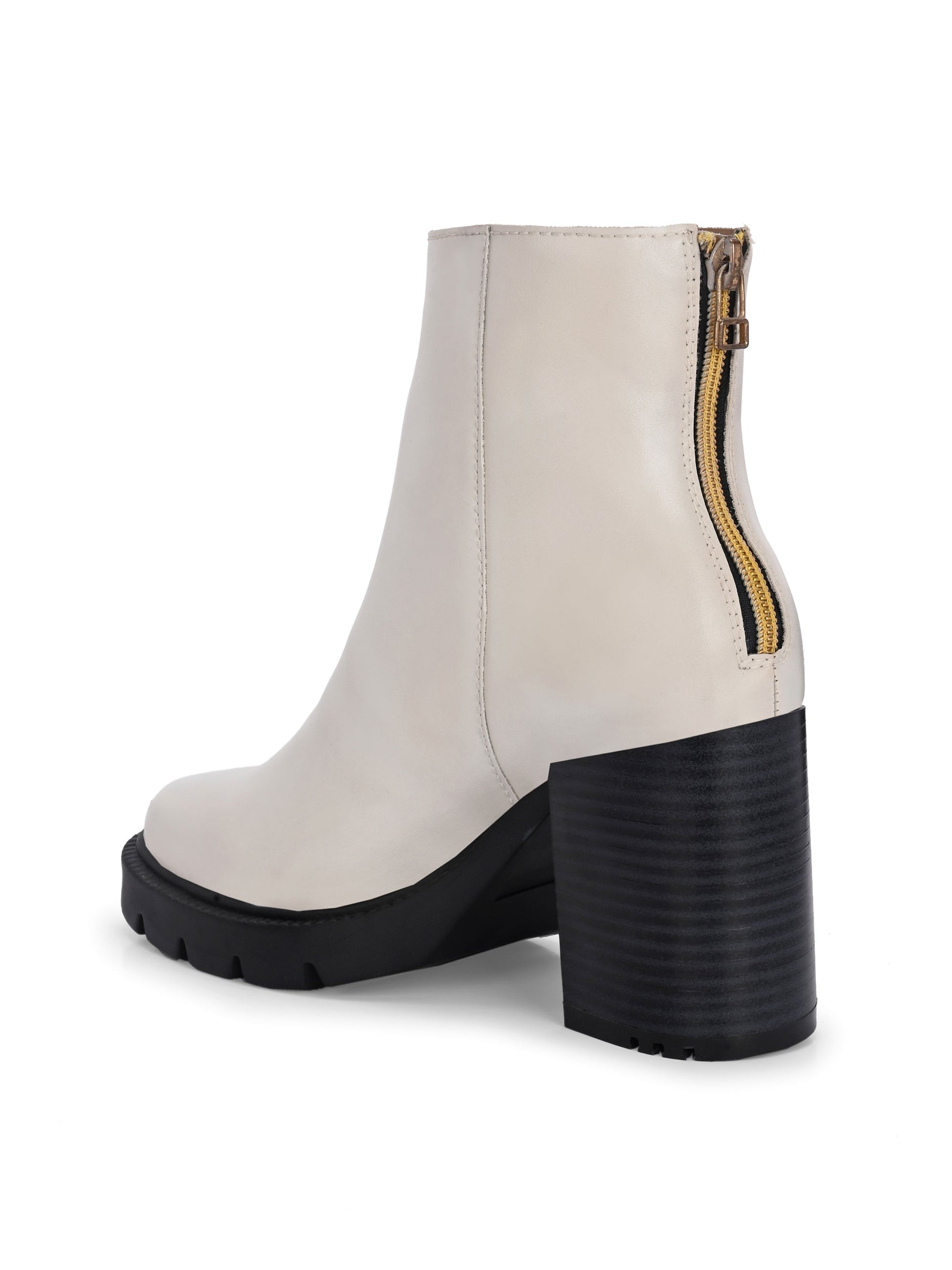 EL PASO Women Faux Leather Casual Chelsea Boots-19