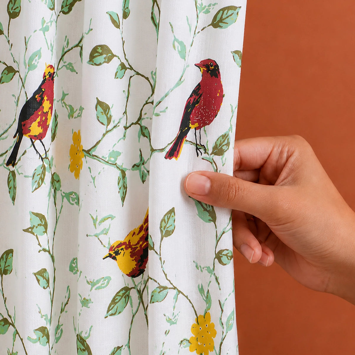 Multicolor Little Wings Rod Pocket Duck Curtain