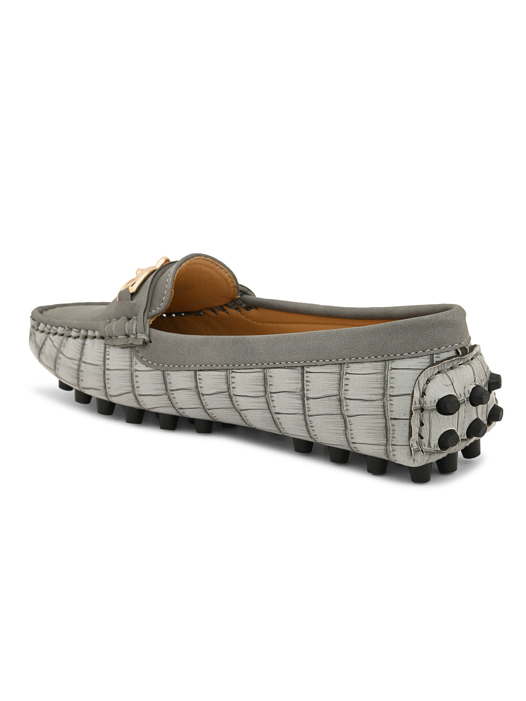 Women Loafers With Buckle Detailing-4