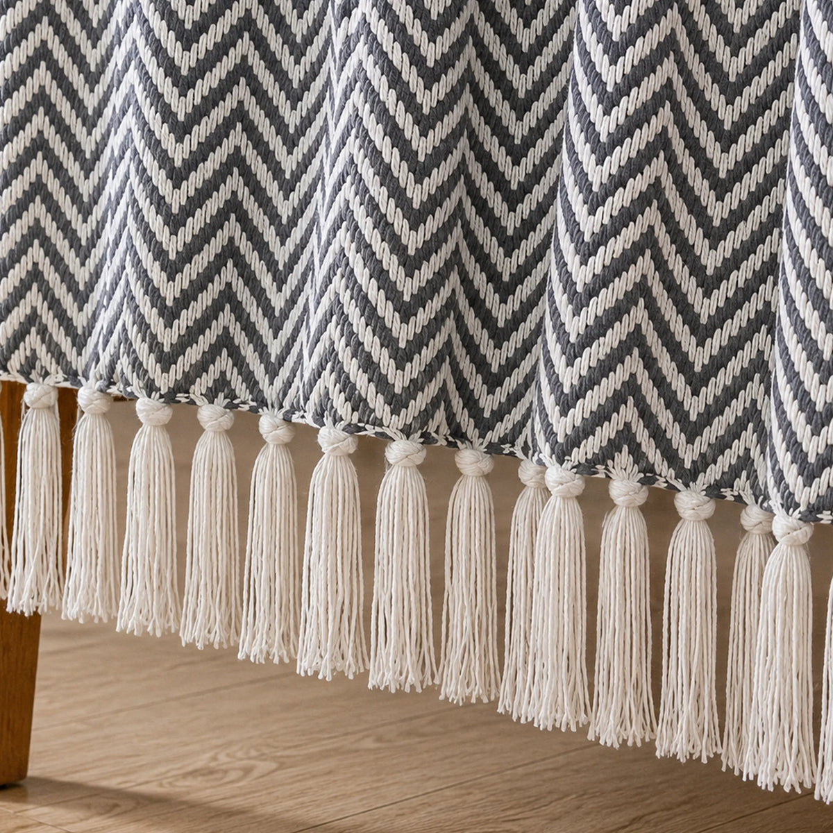 Tessitura Grey Chevron - Woven Throw