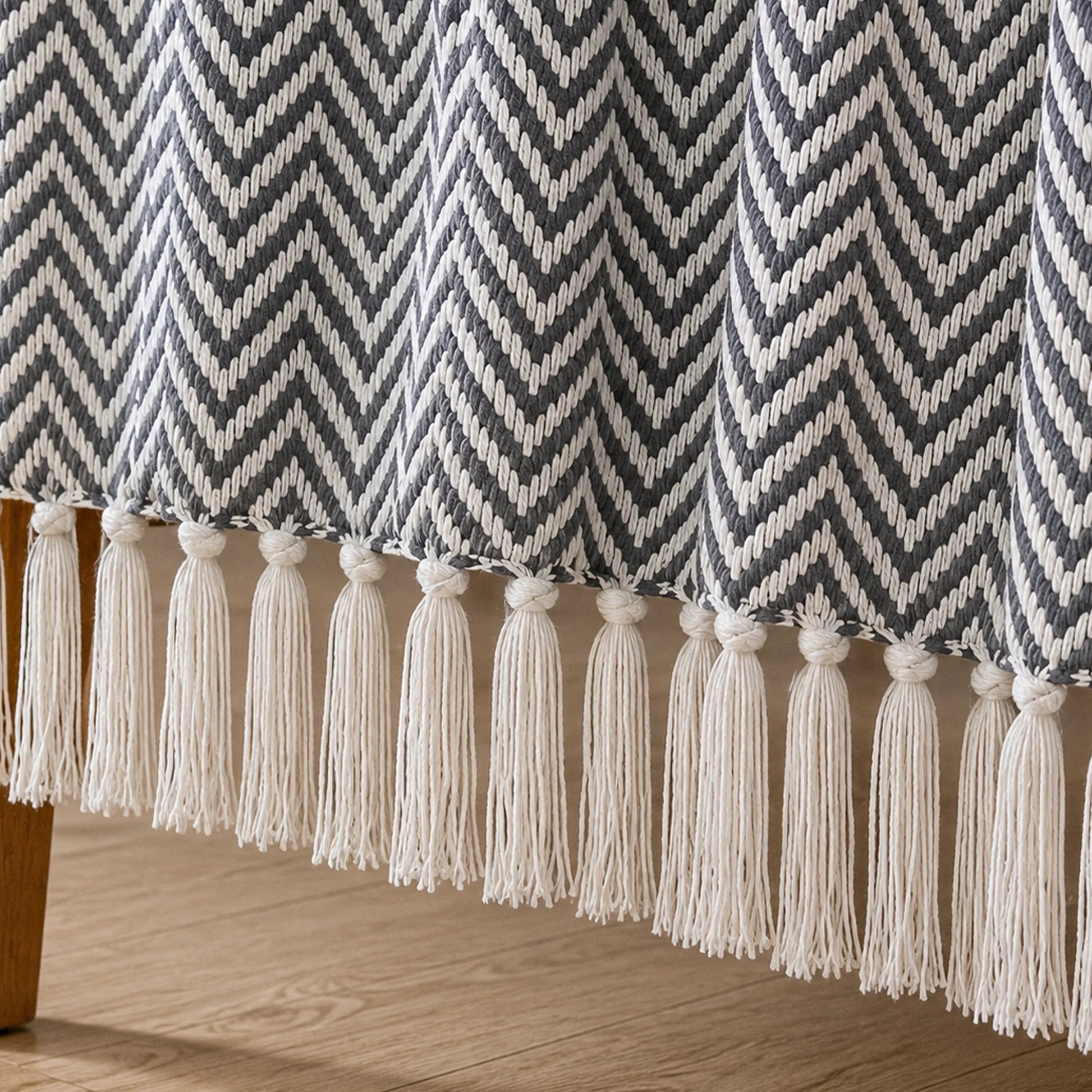 Tessitura Grey Chevron - Woven Throw-2