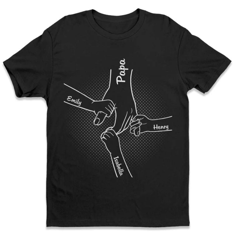 Hand In Hand T-Shirt – Personalized with Kids' Names