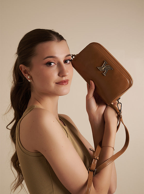 Culge Chicago "The Lincoln Park" Vintage Turn-Lock Sling – Heritage Tan-6