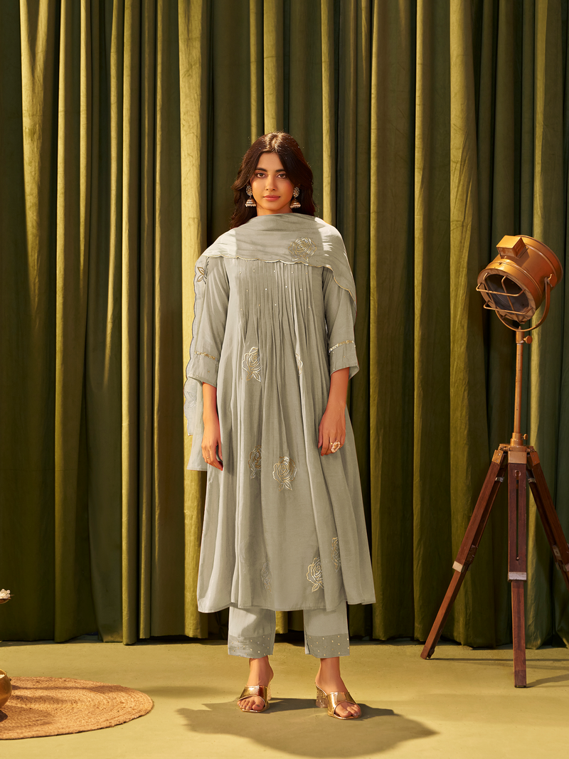 Tara Mul Chanderi Suit Set