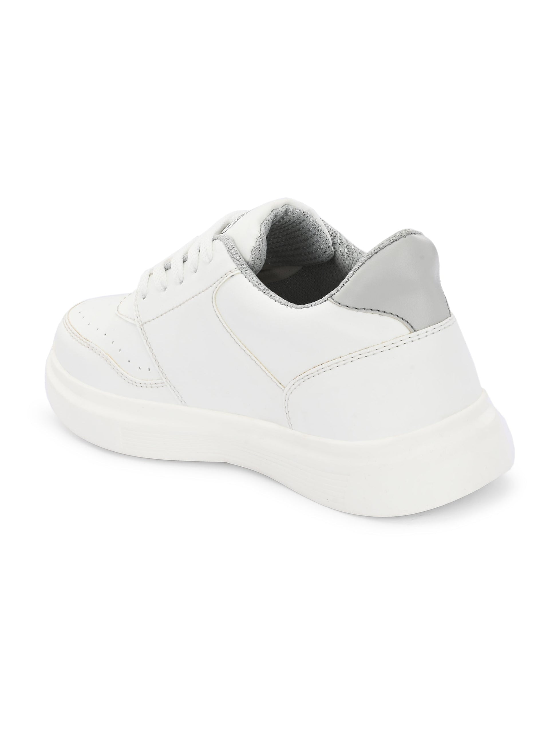 EL PASO Faux Leather Casual Lace Up Sneakers For Women-30