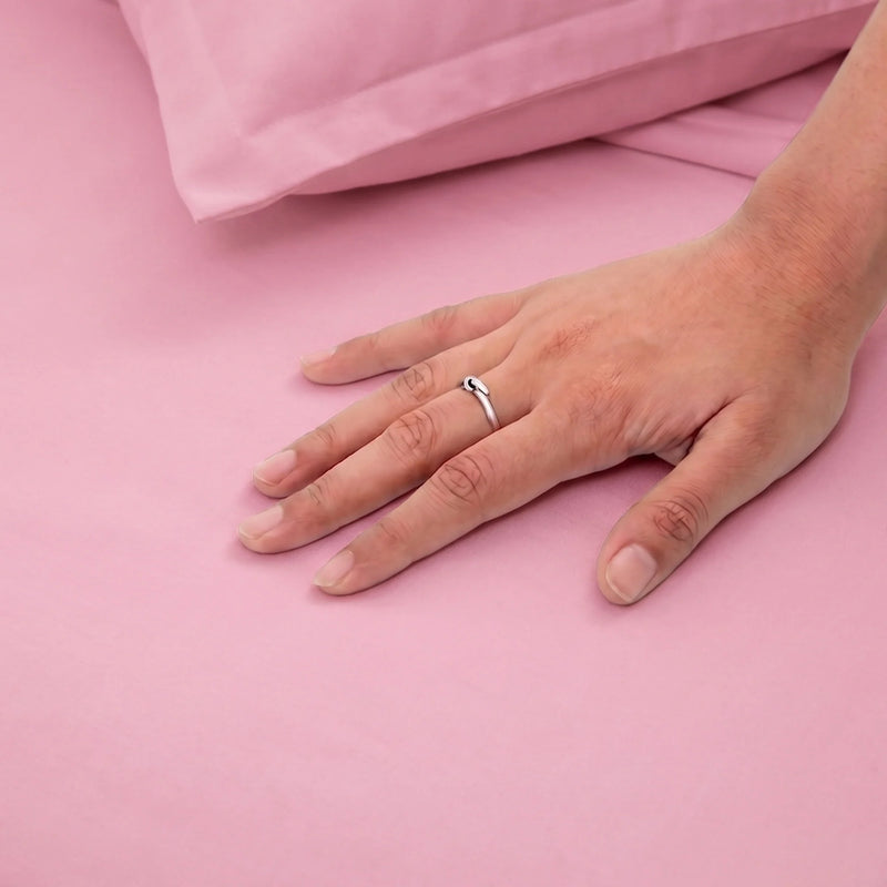 Fort Mellow - Solid Duvet Cover (Pink)-2