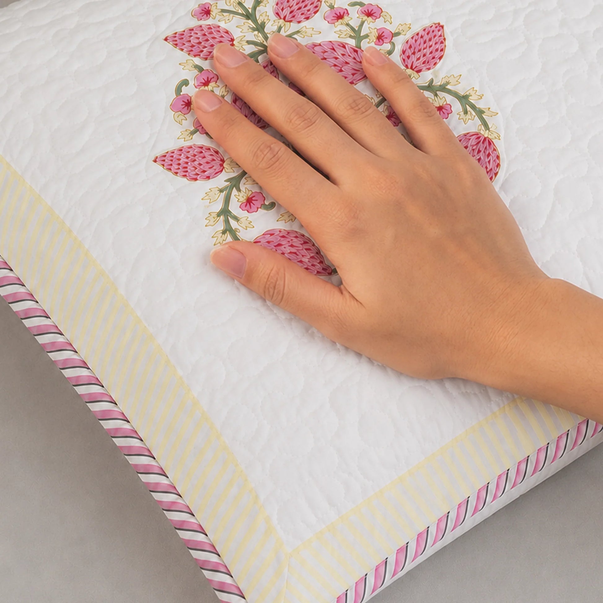 Pink Buta Quilted Pillow Covers-2