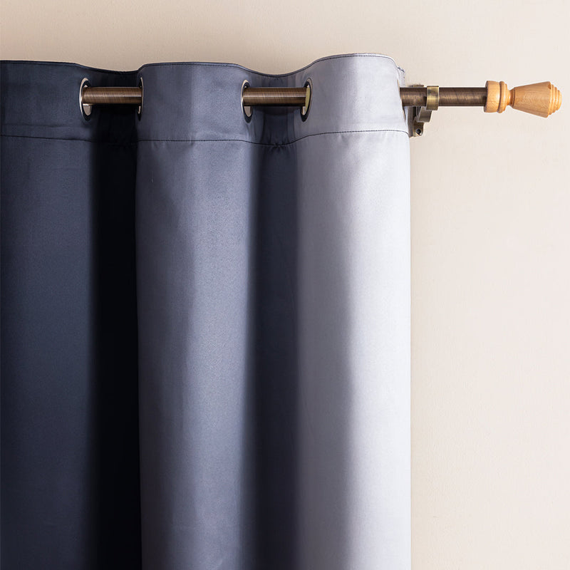 Blackout Ombre Curtain (Grey & Black)-2
