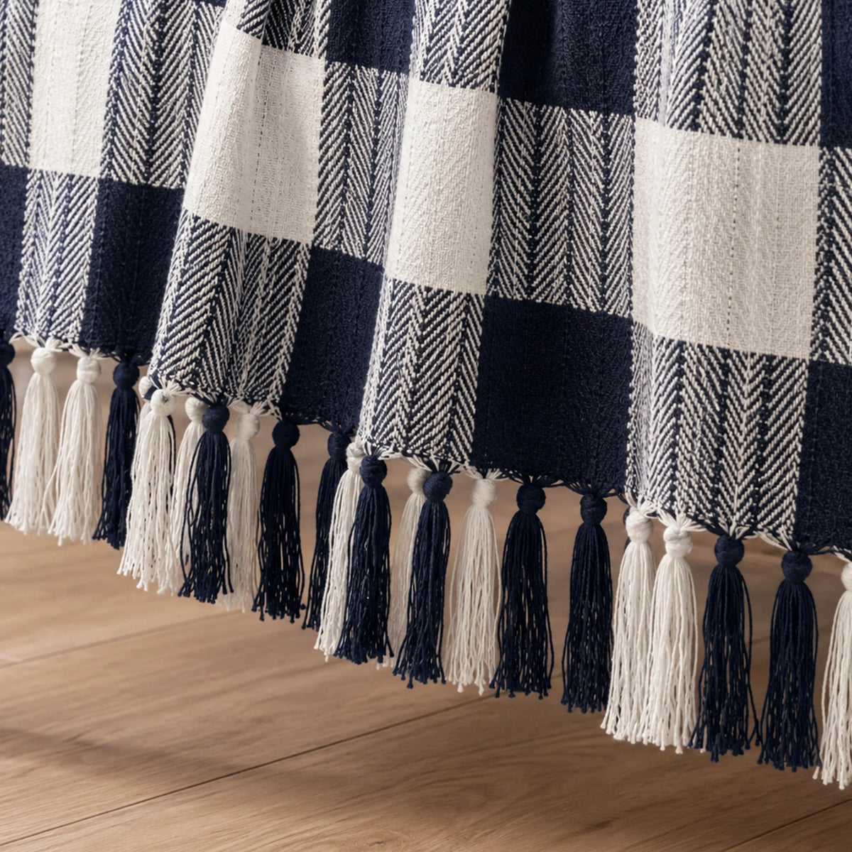 Breton Blue Harlequin - Plaid Woven Throw