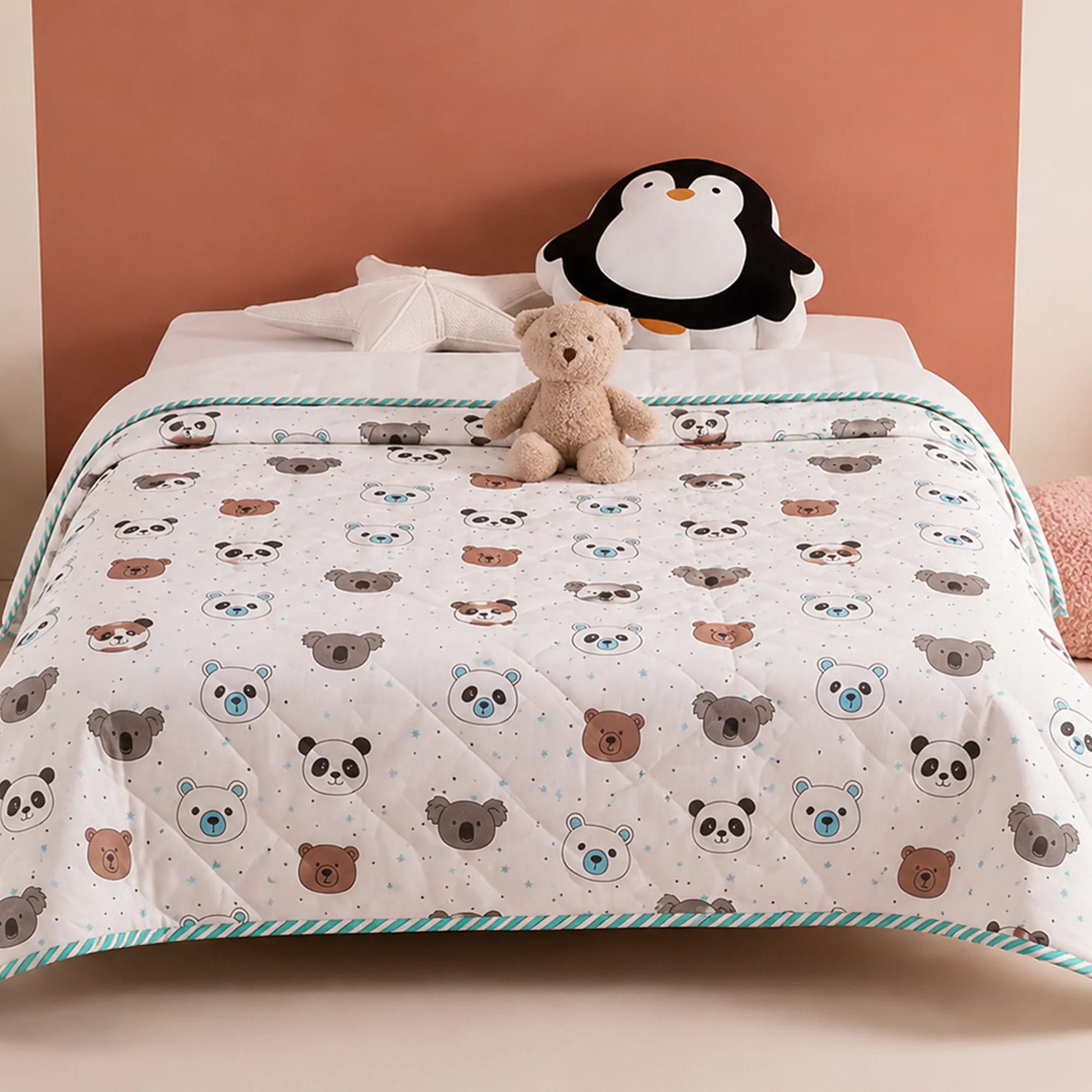 Baby Panda and Friends - Printed Baby Blanket-1