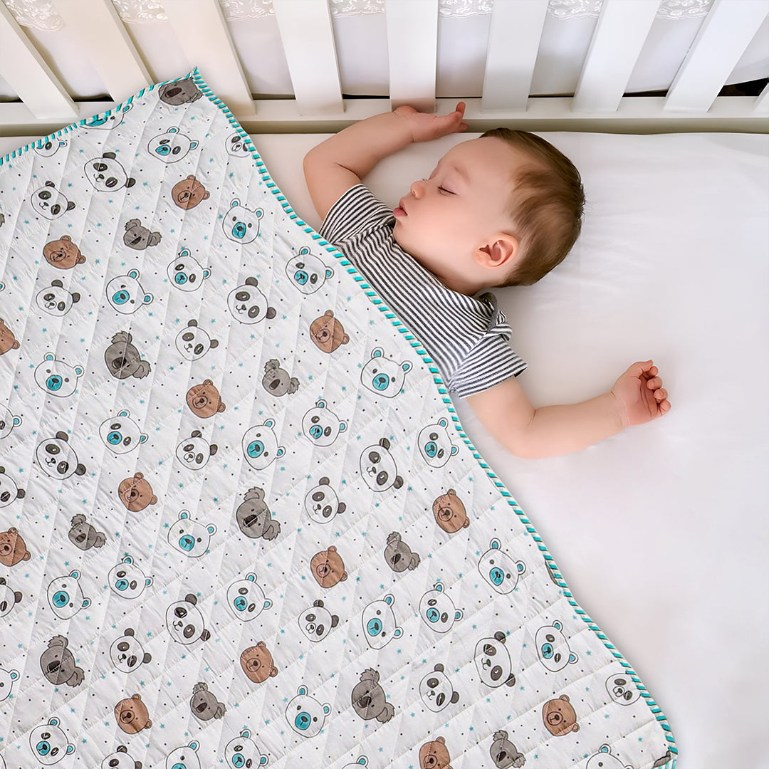 Baby Panda and Friends - Printed Baby Blanket-3