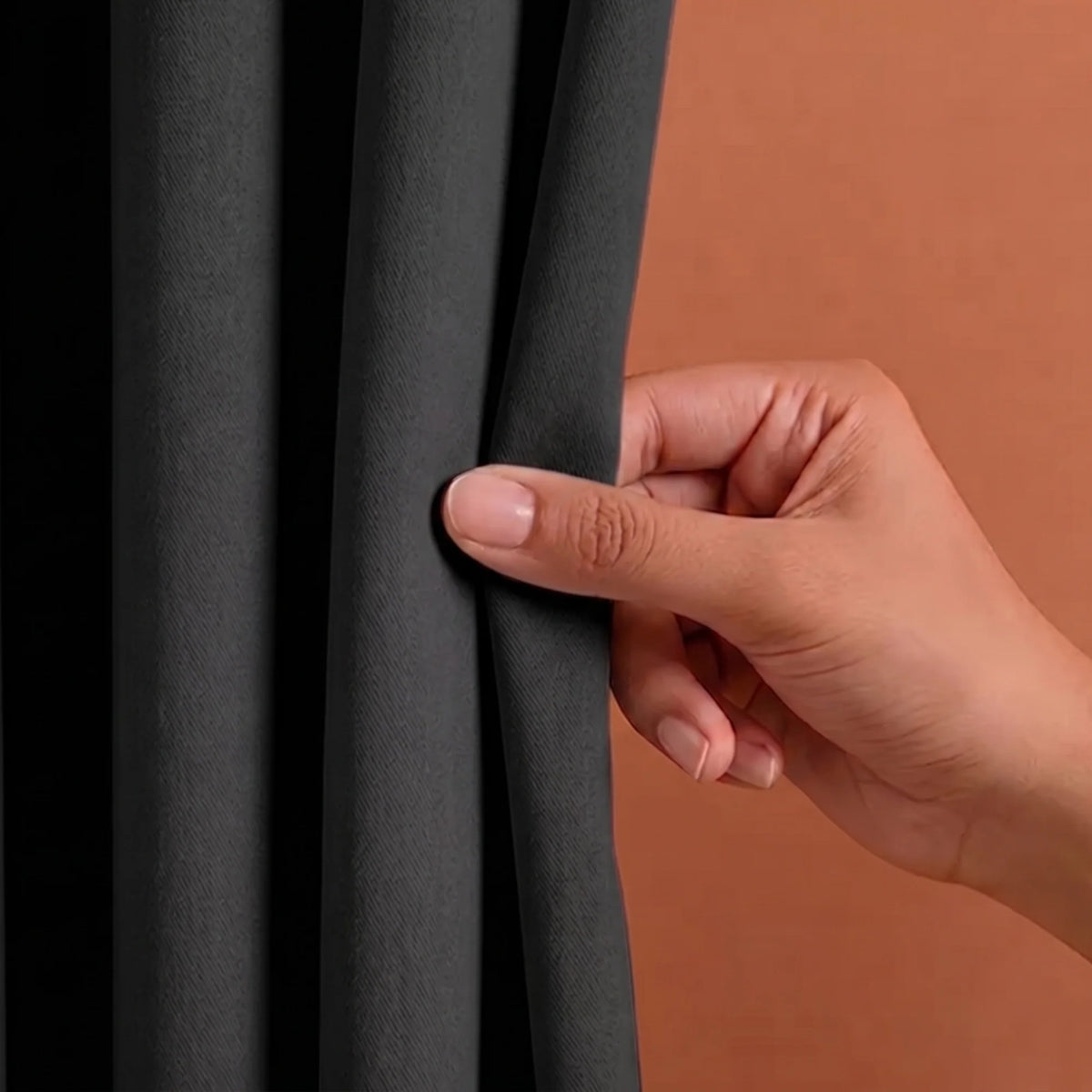 Fort Essential - Rod Pocket Blackout Curtain (Black)