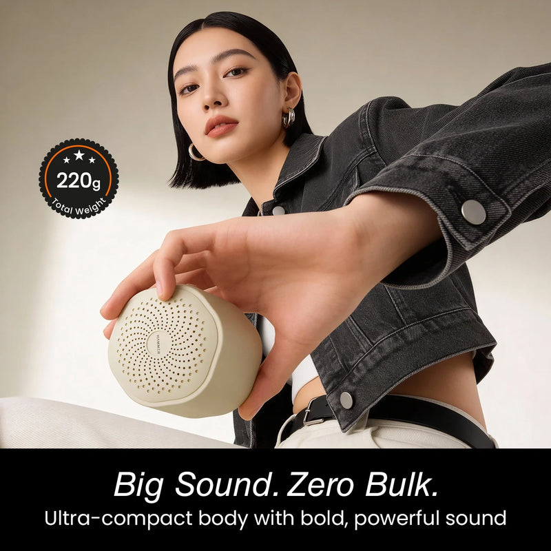 HAMMER Drop Go Portable Bluetooth Speaker | 5W RMS Output | Up to 32H Playtime | Beige-5