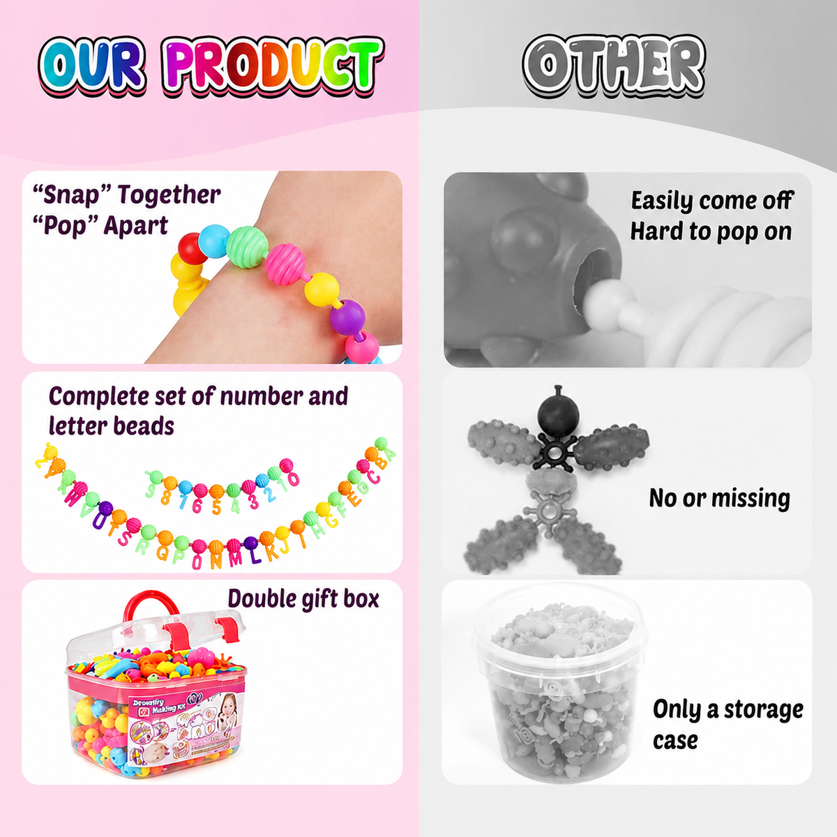 Snap & Sparkle DIY Jewelry Making Kit (520+ Pieces)