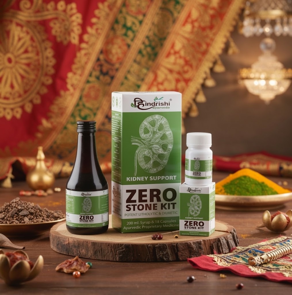 Hindrishi Ayurveda Zero Stone Kit Combo (Capsules and Syrup)-1