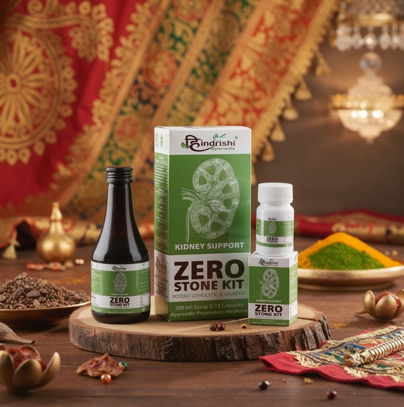 Hindrishi Ayurveda Zero Stone Kit Combo (Capsules and Syrup)-1