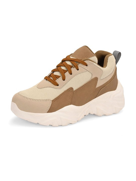 El Paso Women Colourblocked Lace-Ups Lightweight Sneakers-3