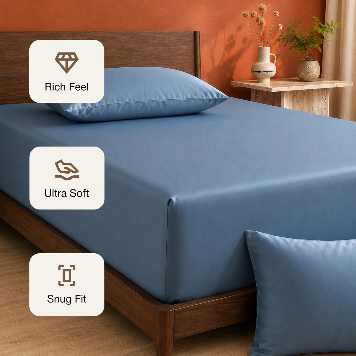 Organic Bamboo Fitted Sheet – Soft, Cool & Breathable-4